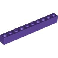 Lego kostka (kostička) 1x10, tmavě fialová (4589612, 4225241)
